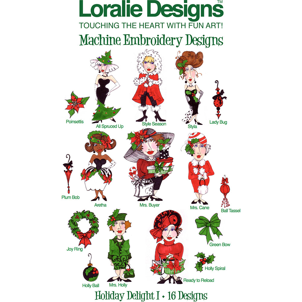 Holiday Delight 1 Machine Embroidery Design Collection - DOWNLOAD