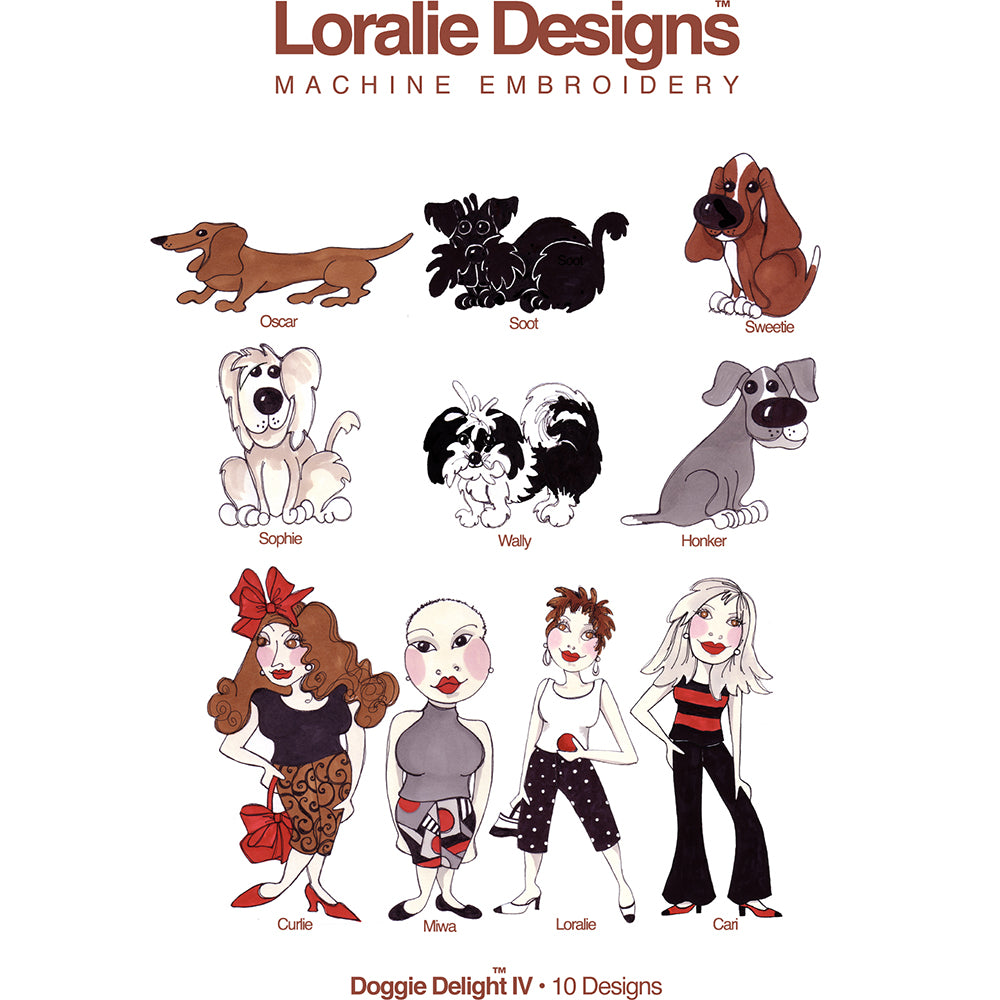 Doggie Delight 4 Machine Embroidery Design Collection - DOWNLOAD