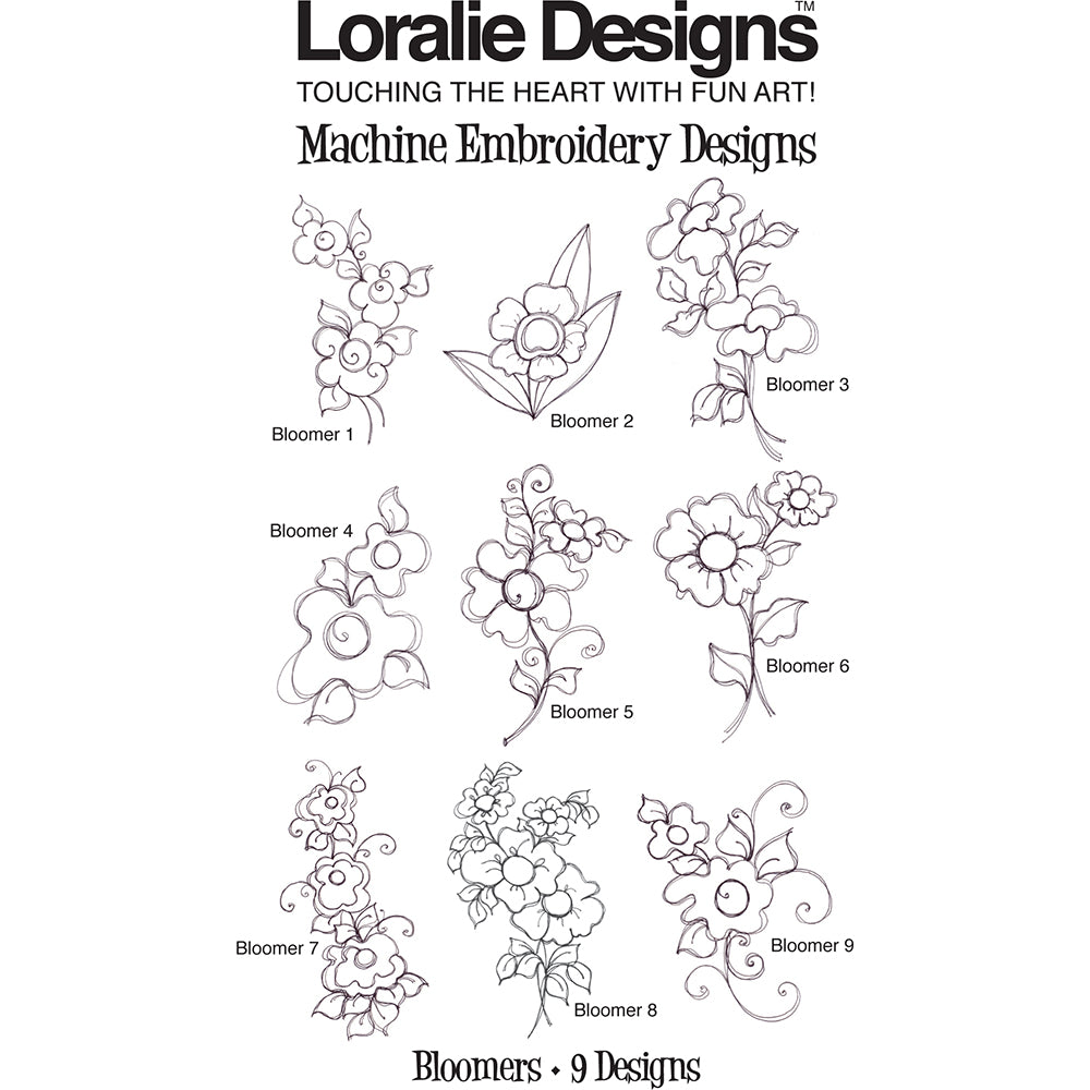 Bloomers Machine Embroidery Design Collection - DOWNLOAD