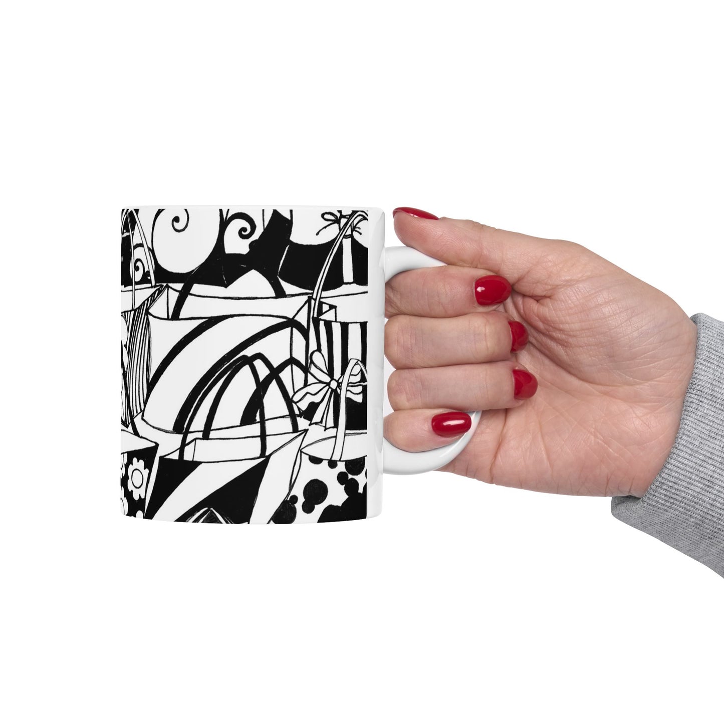 Totally Black / White Cup