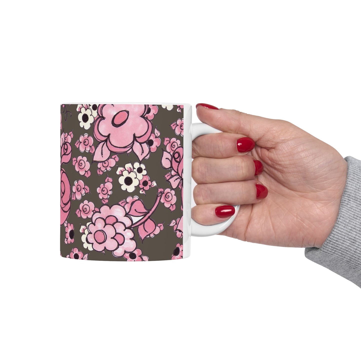 Profuse Posies Mocha Cup
