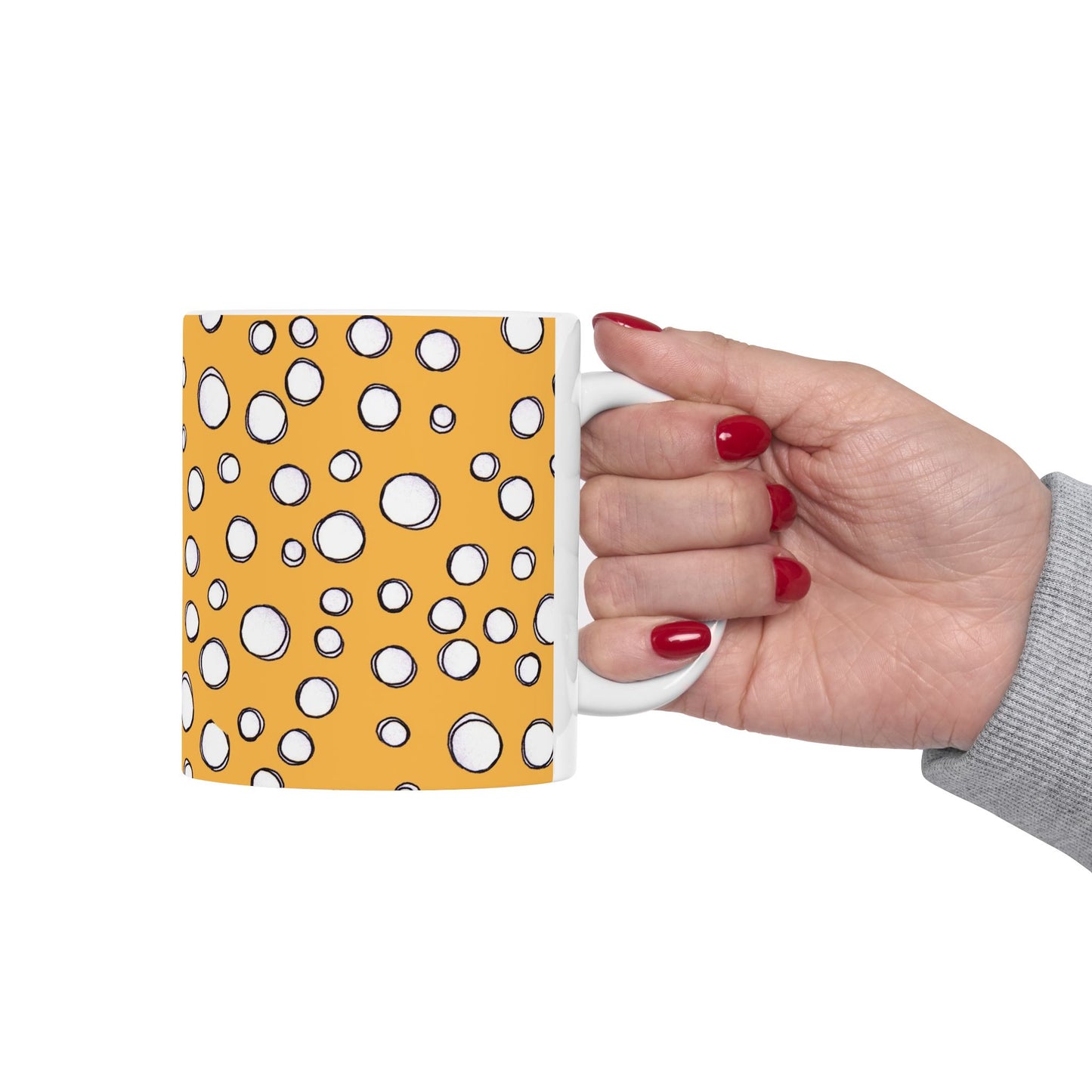 Pot Dots Yellow Cup