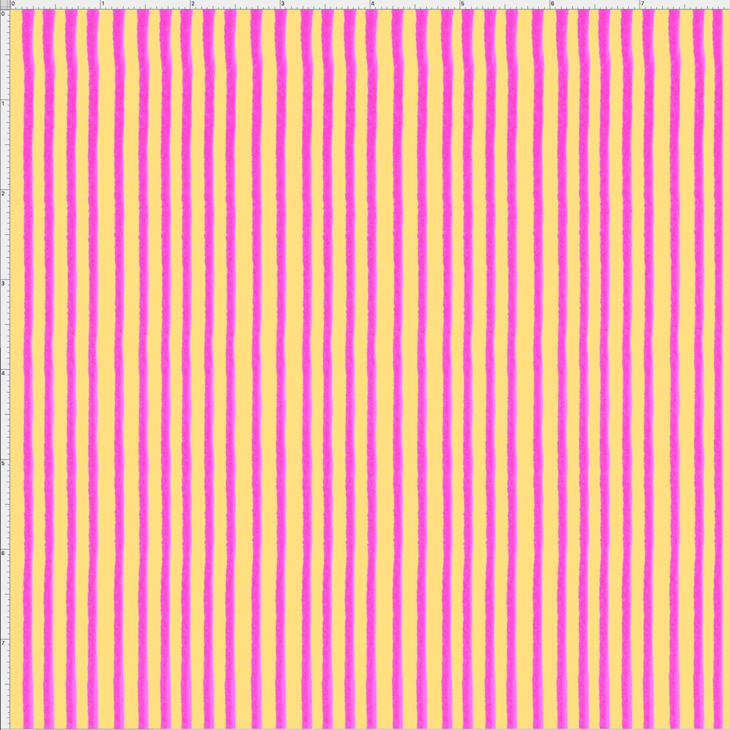 Quirky Bias Stripe Yellow / Pink Fabric