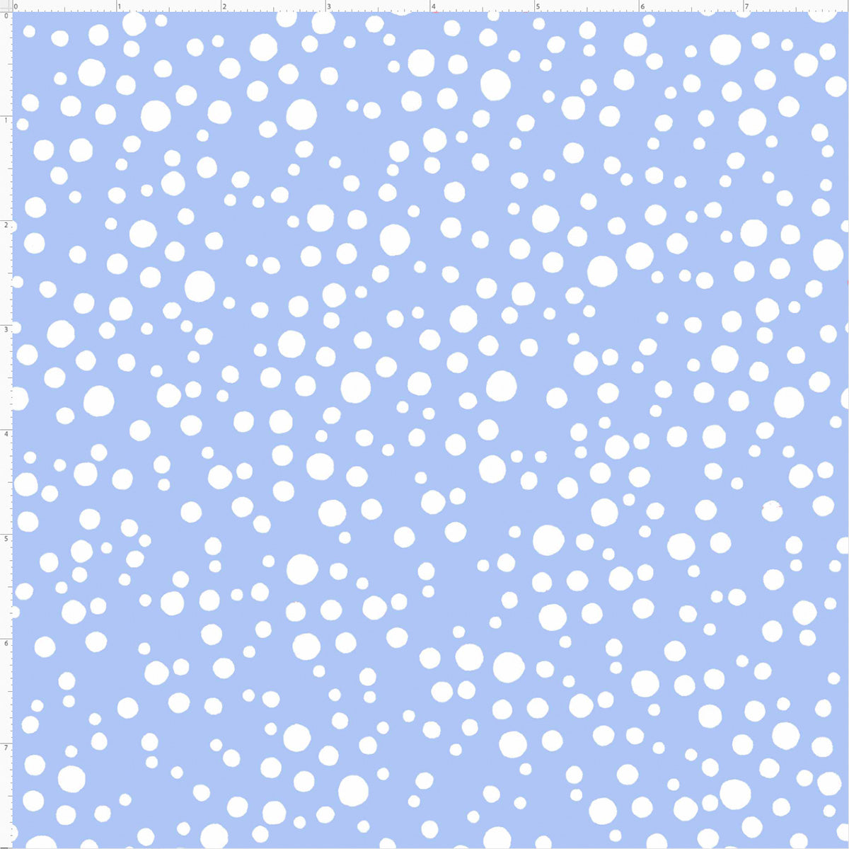 Balloon Dots Blue Fabric