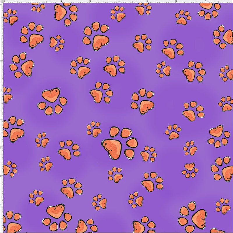 Fun Paws Purple Fabric