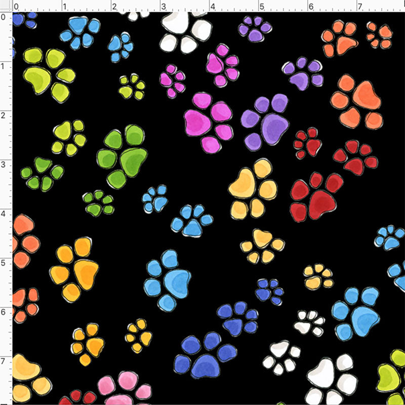 Go Paws Black Fabric