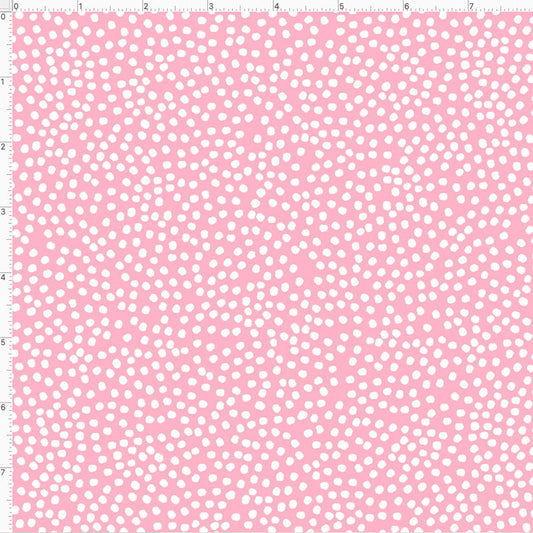Bitty Dots Pink Fabric