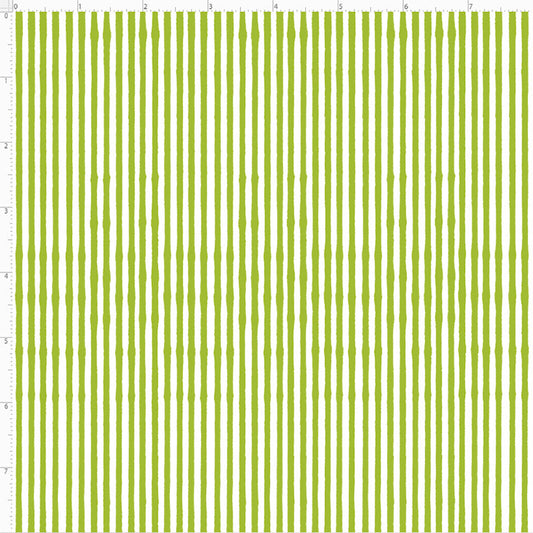 Lazy Stripe Green Fabric