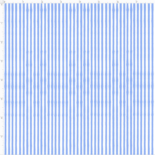 Lazy Stripe Blue Fabric