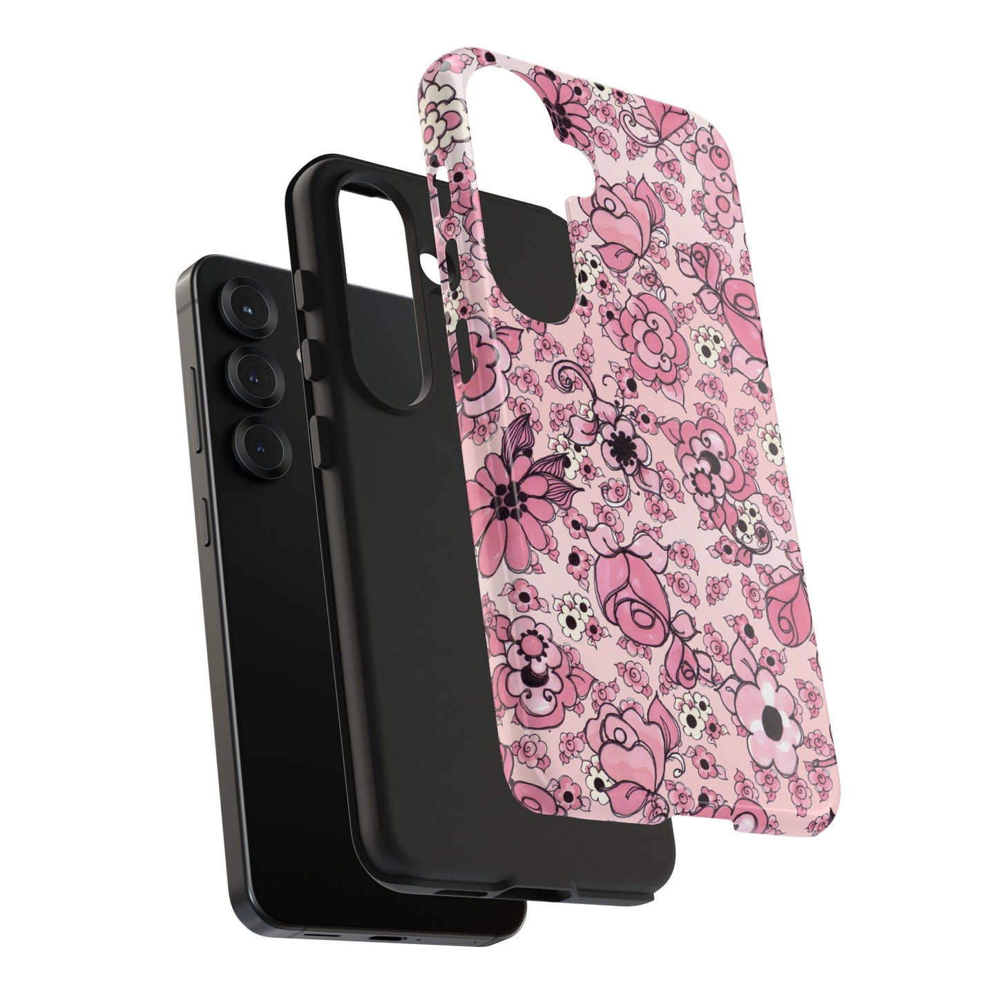 Profuse Posies Pink Phone Case