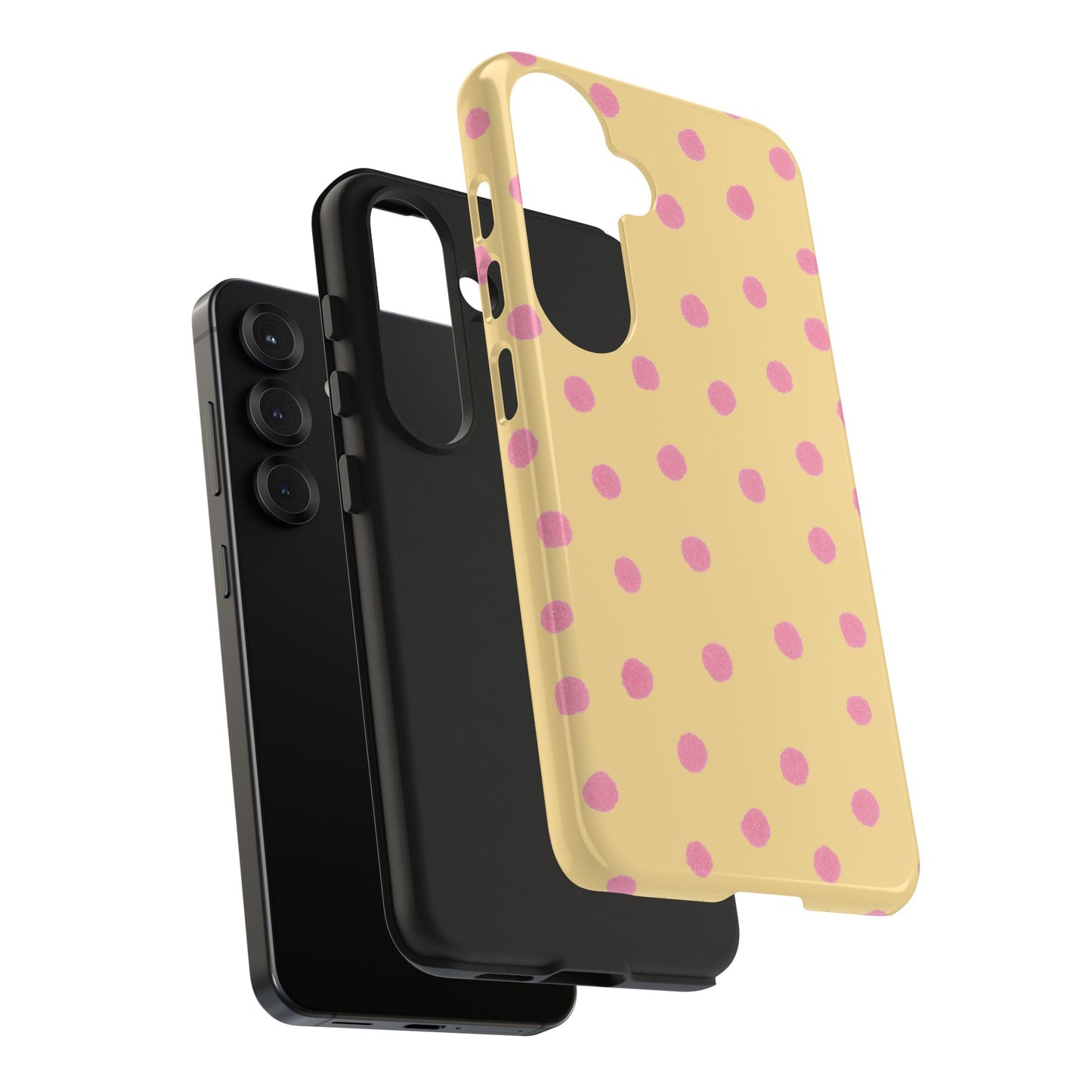 Medium Dots Sunshine / Pink Phone Case