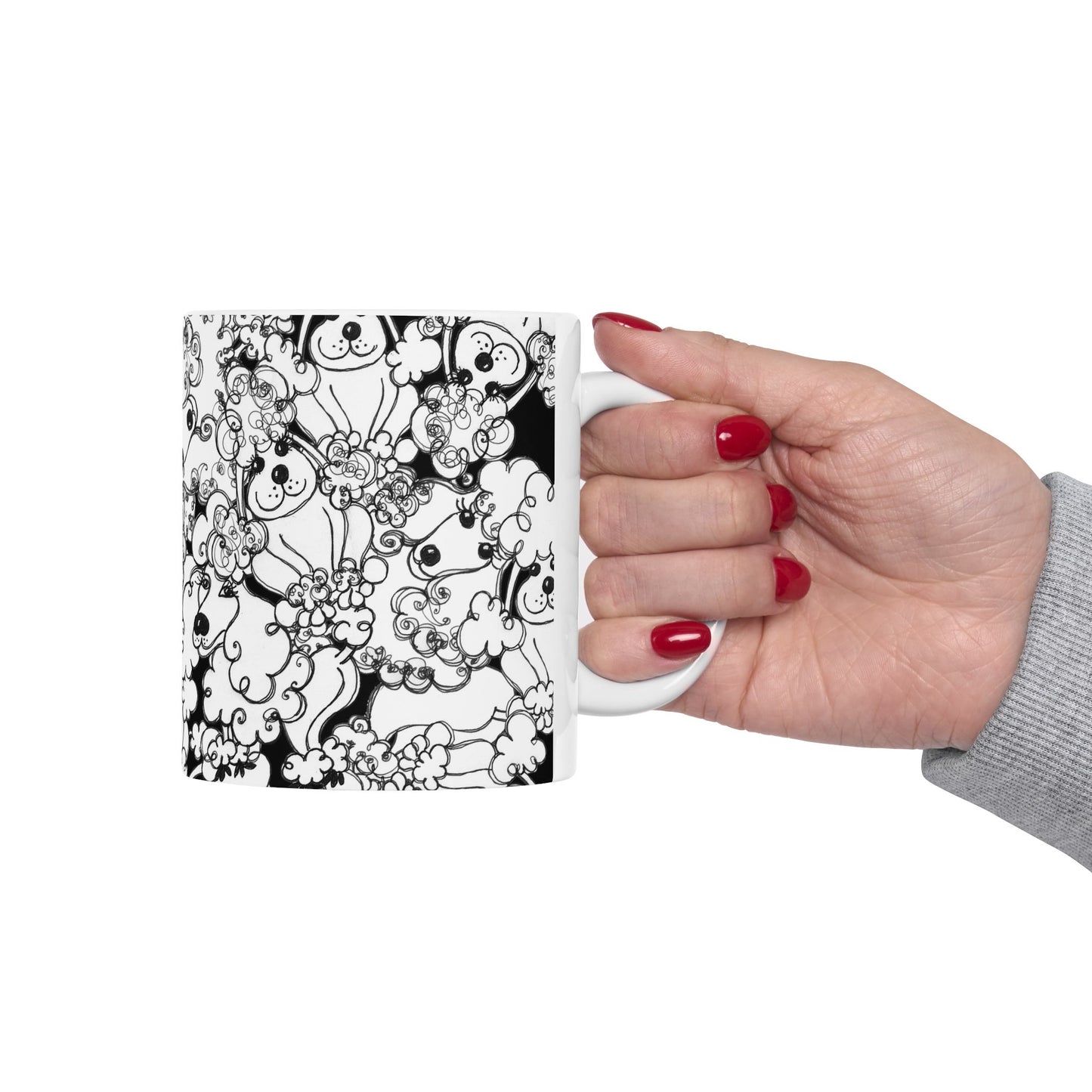 Poodle Party Black Cup