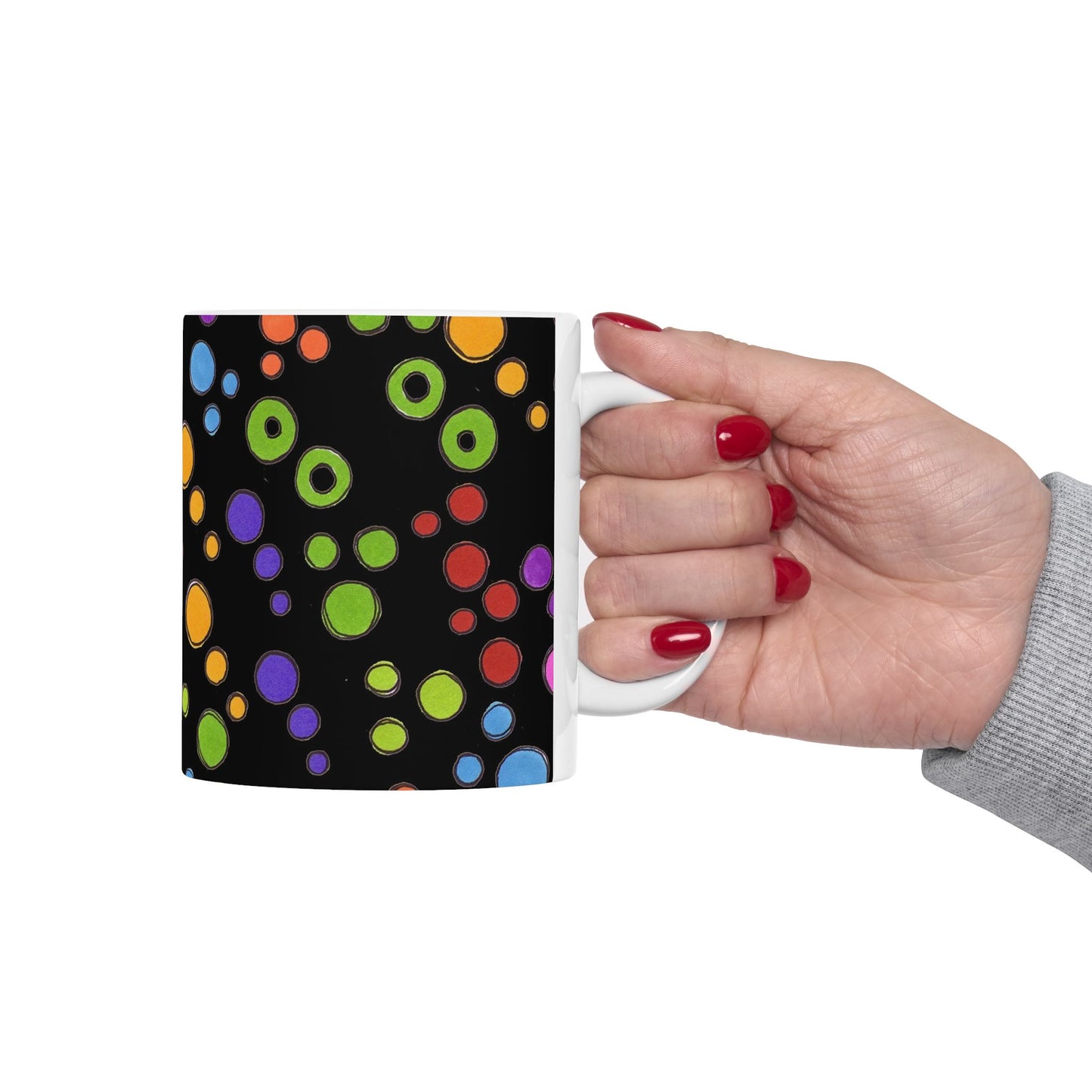 Dog Dots Black / Multi Cup