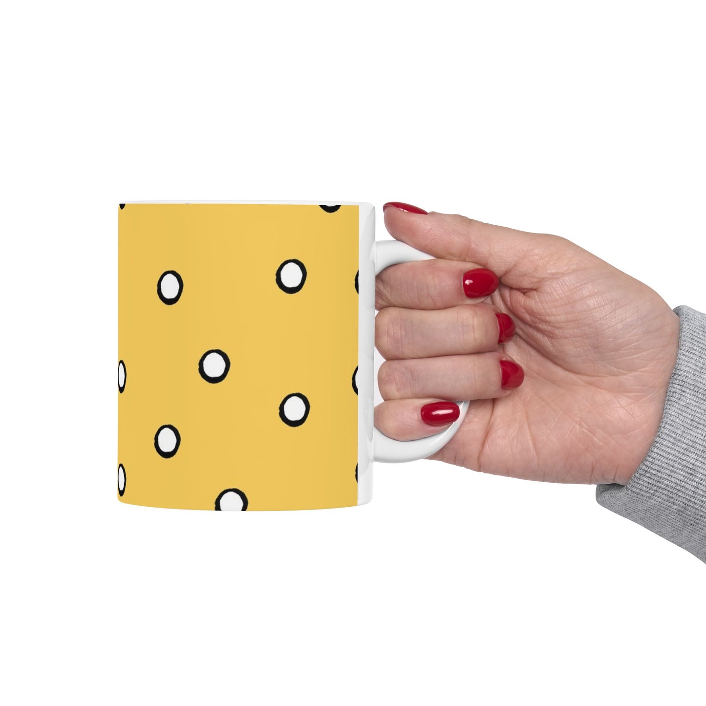Dots Yellow / White / Black Cup