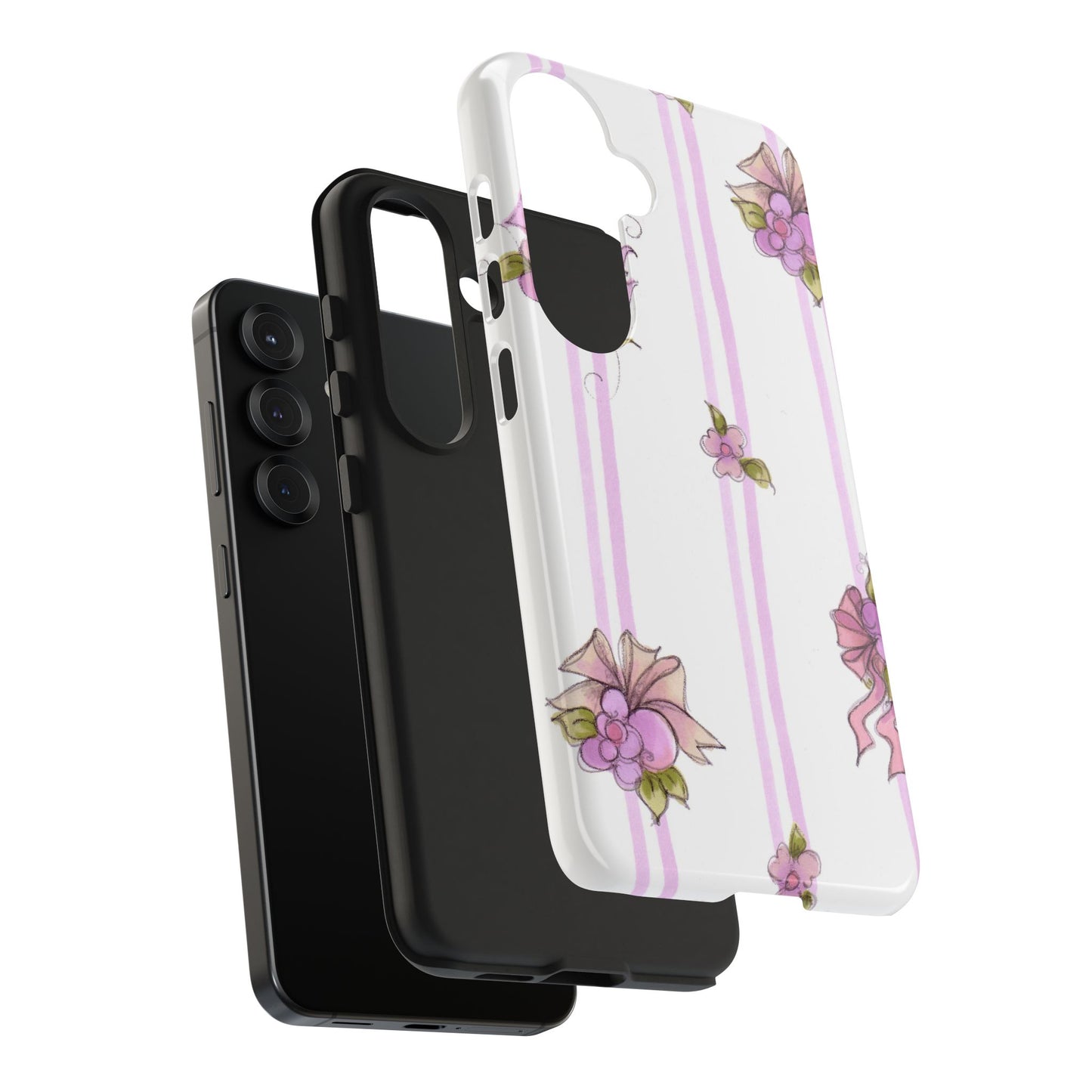 Flower Model Flower Stripe Phone Case