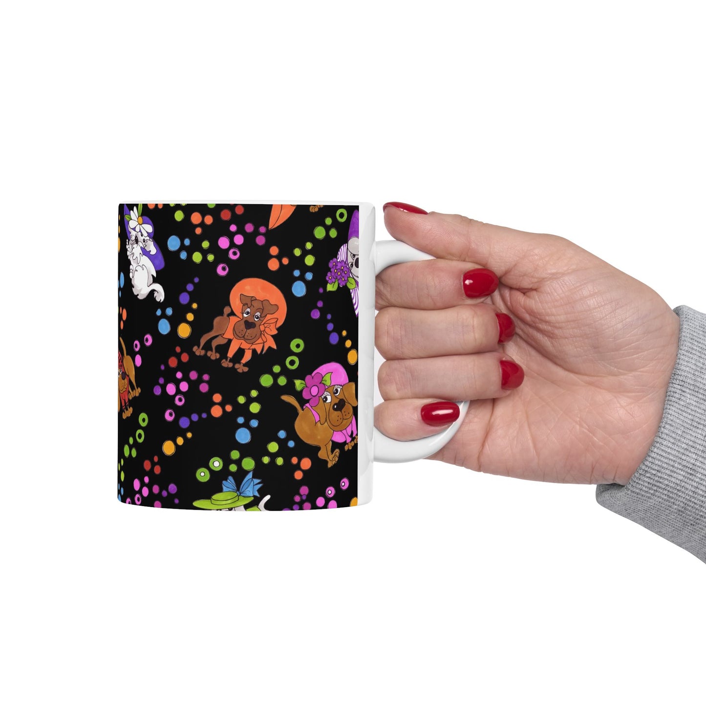 Spot the Dog Black / Multi Cup