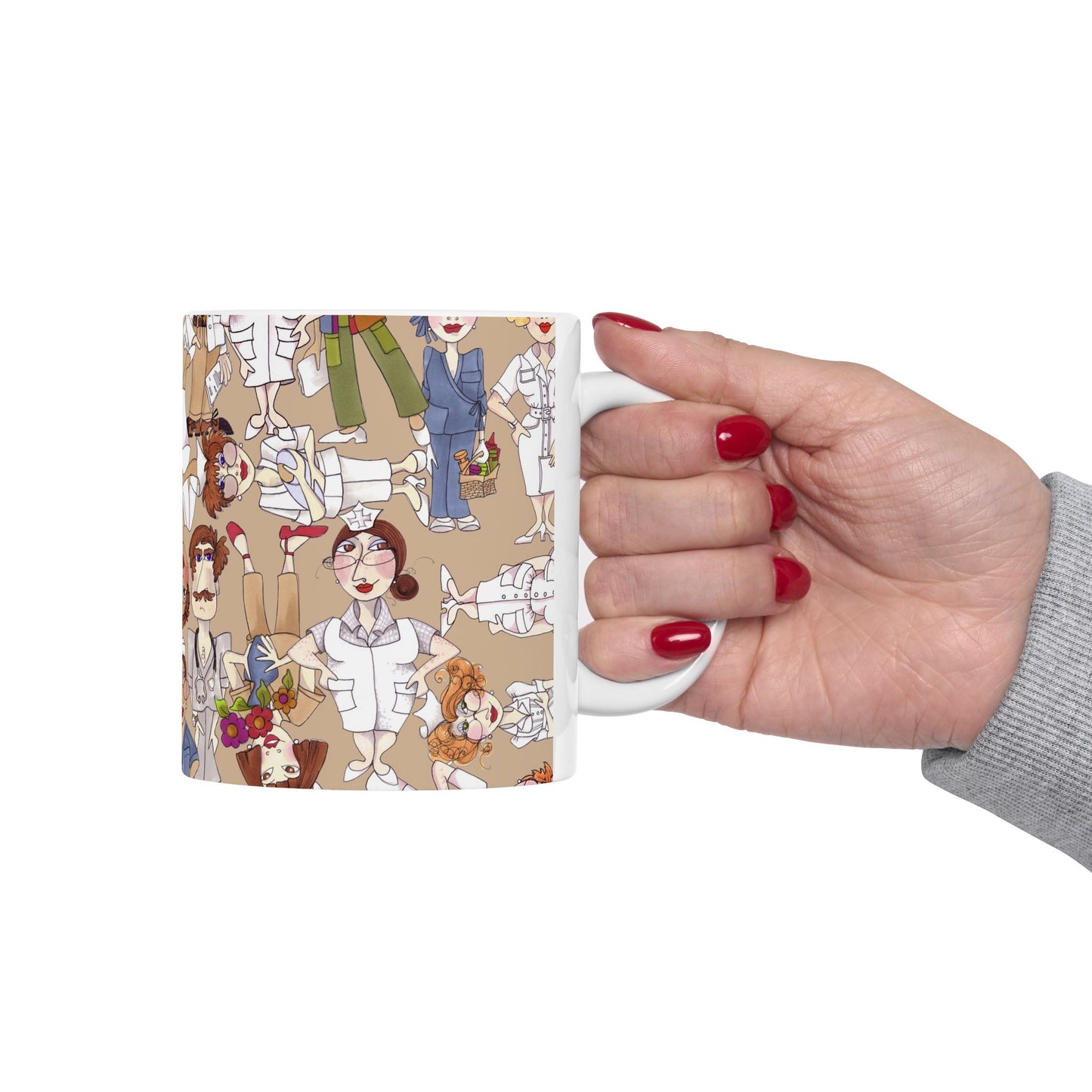 Diverse Nurse Khaki Cup