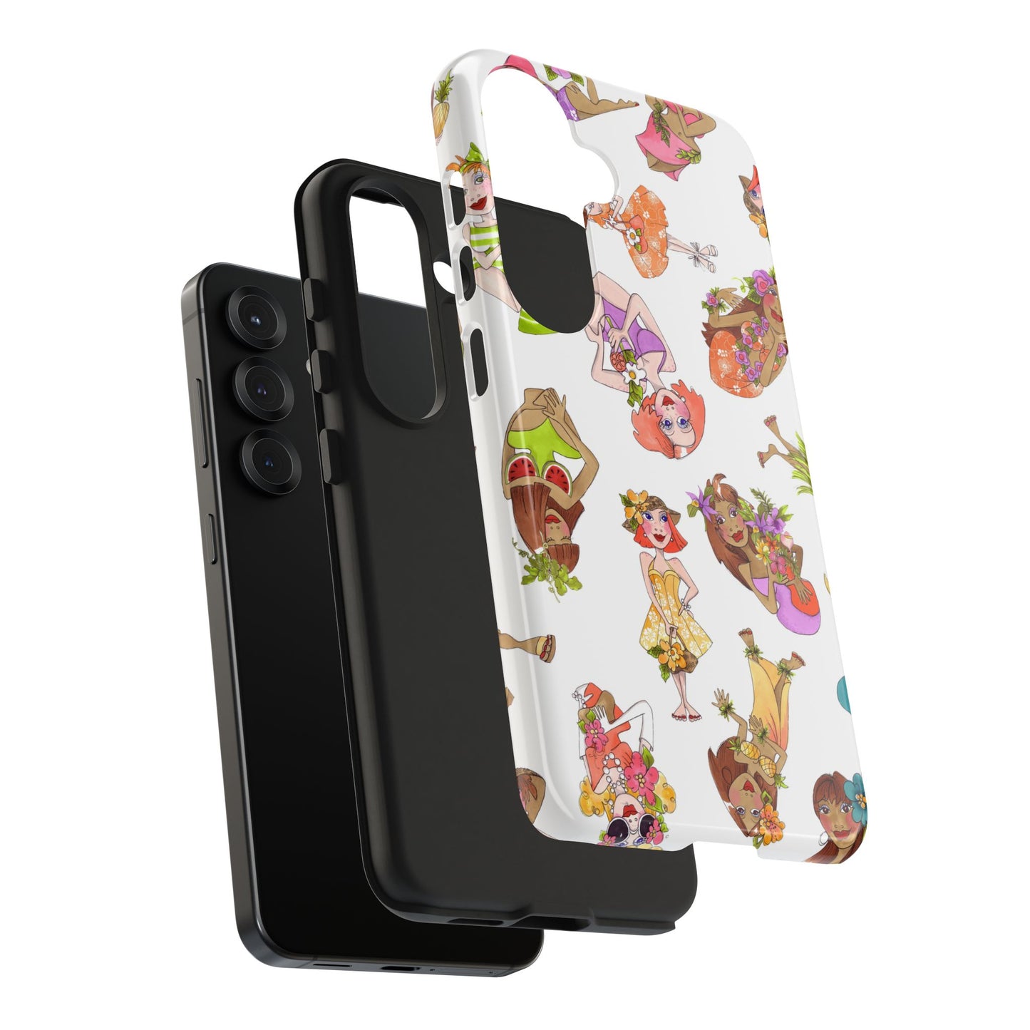 Island Toss White Phone Case