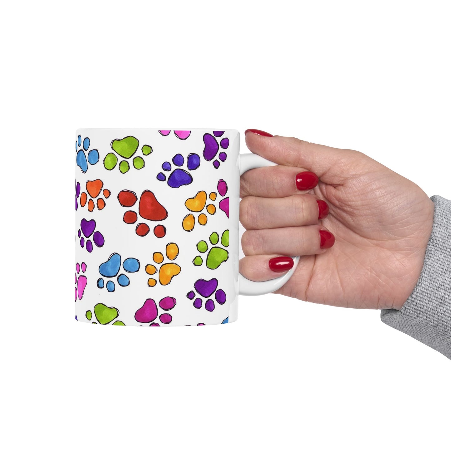 Fancy Paws White / Multi Cup