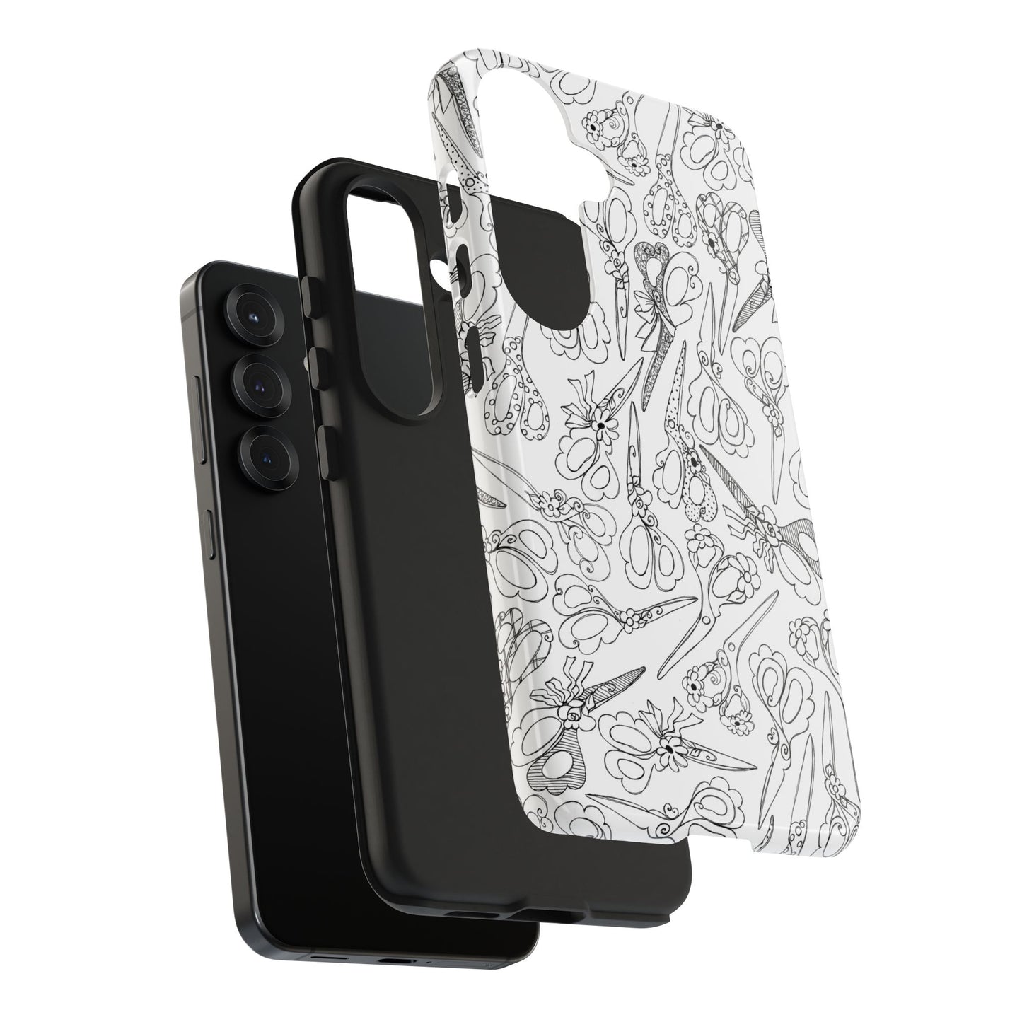 Scissor Blizzard White Phone Case