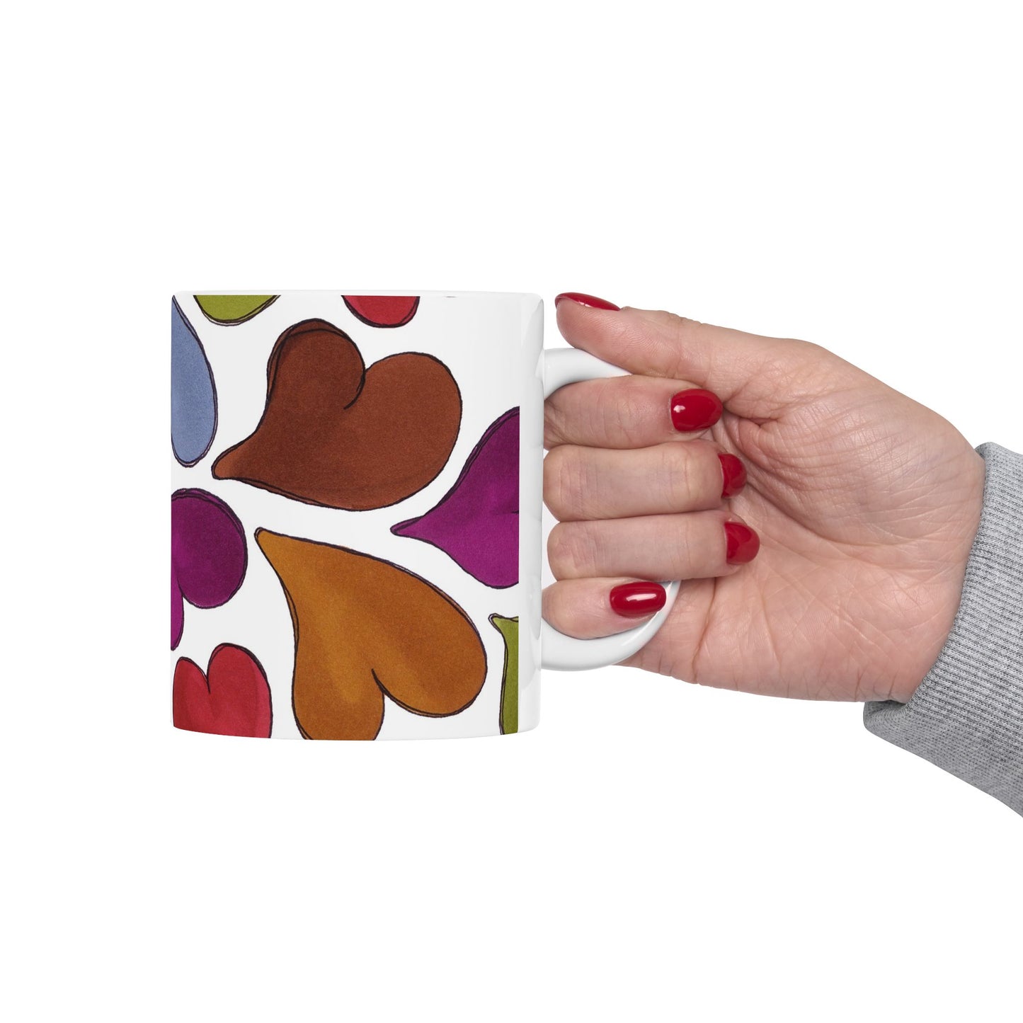 Big Hearted White Cup