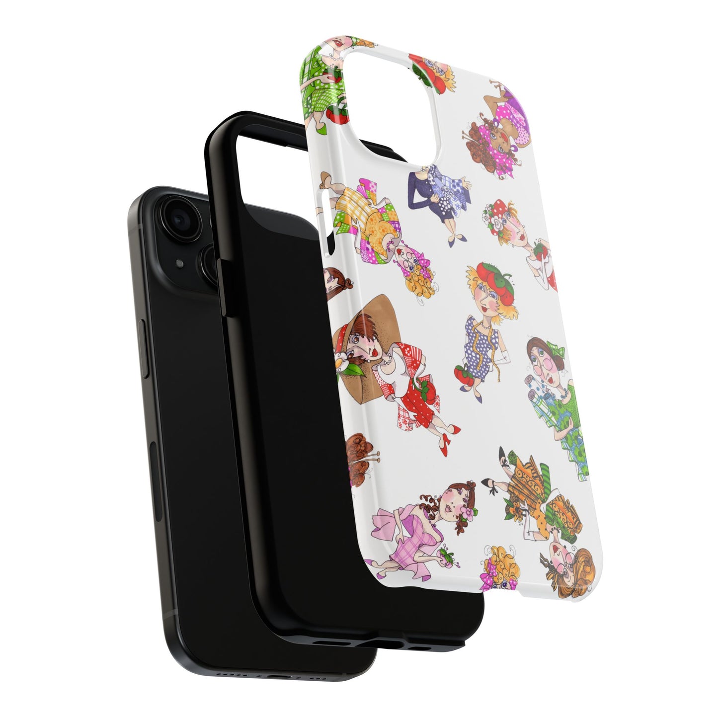 Fun Ladies Tossed White Phone Case