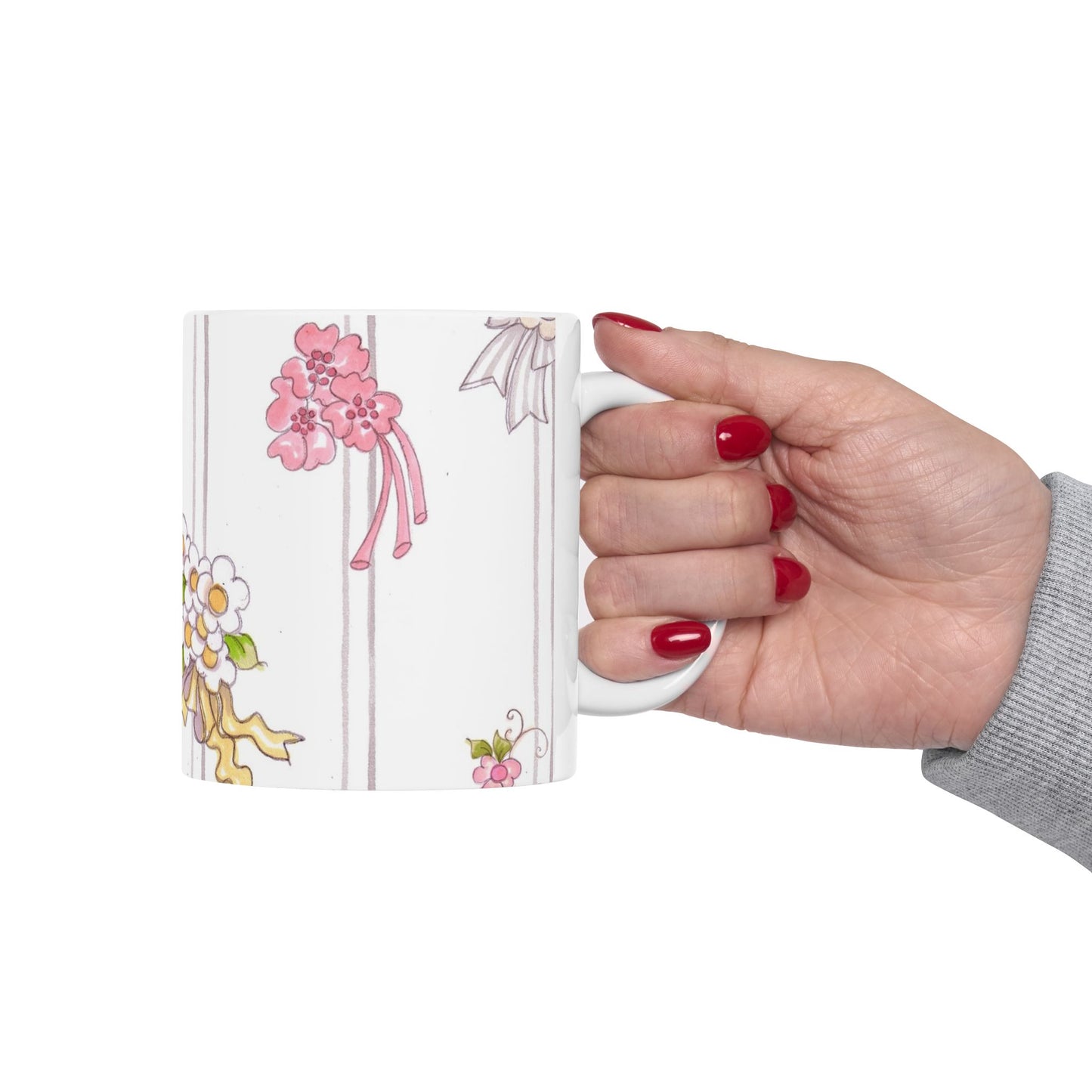 Bouquet Stripe Cup