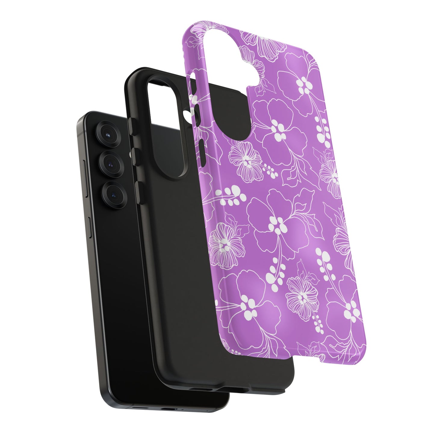 Lacey Hibiscus Orchid Phone Case