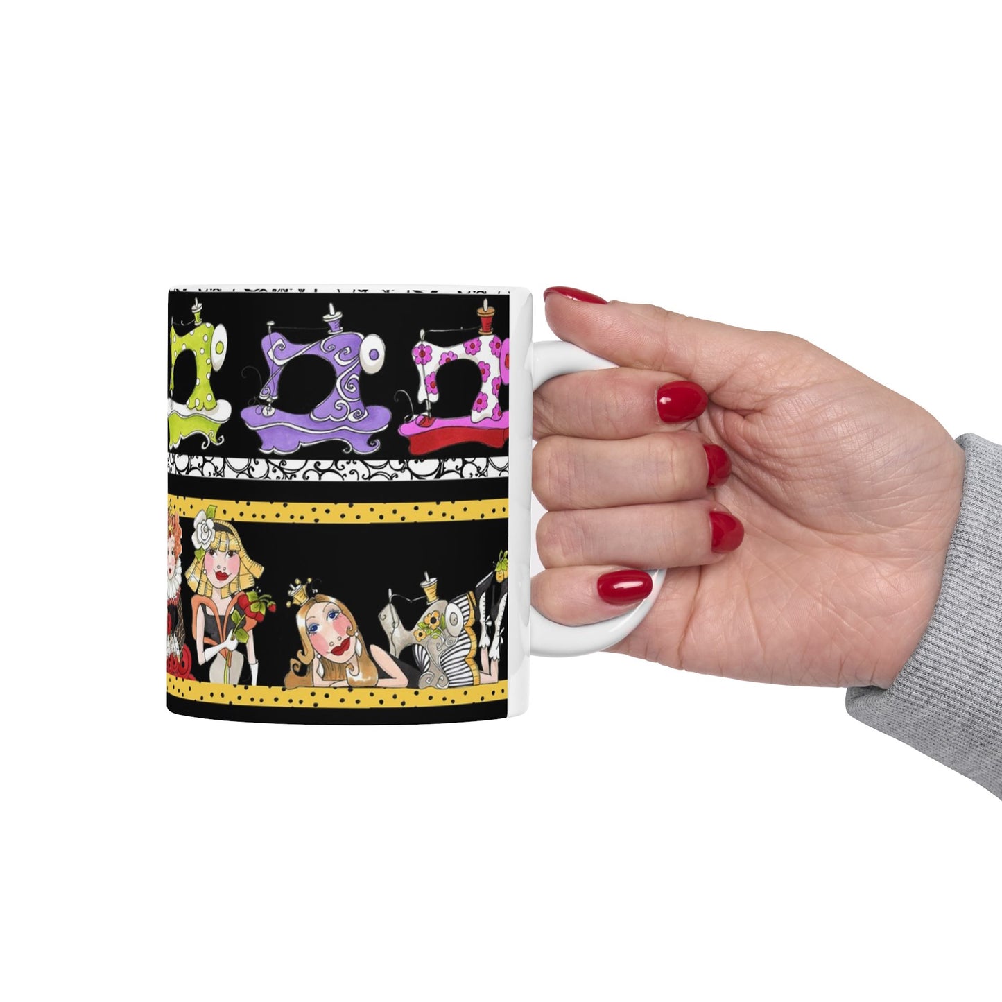 Curious Border Black Cup