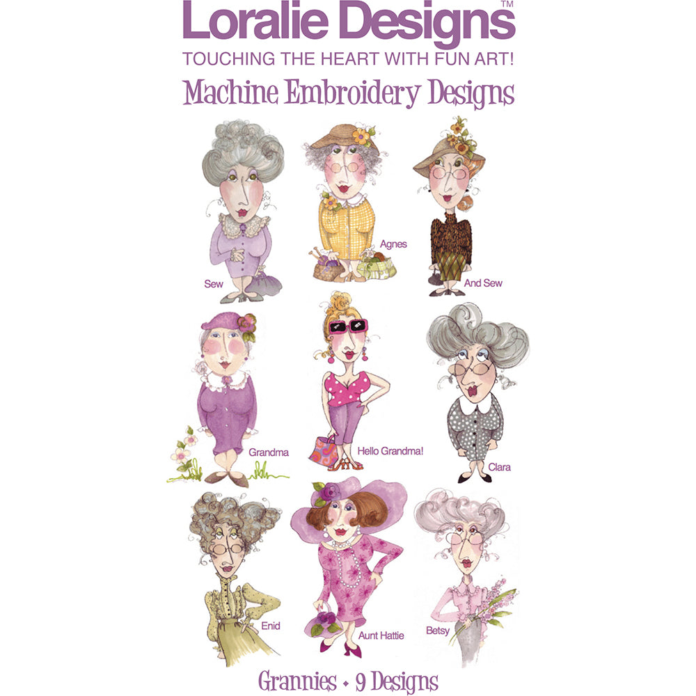 Grannies Machine Embroidery Design Collection - DOWNLOAD