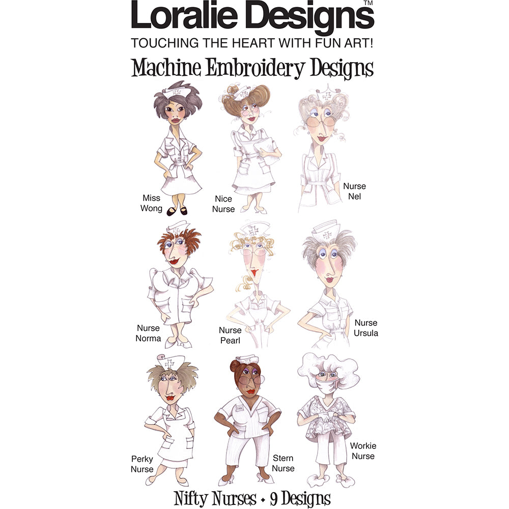 Nifty Nurses Machine Embroidery Design Collection - DOWNLOAD