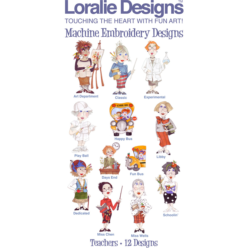 Teachers Machine Embroidery Design Collection - DOWNLOAD