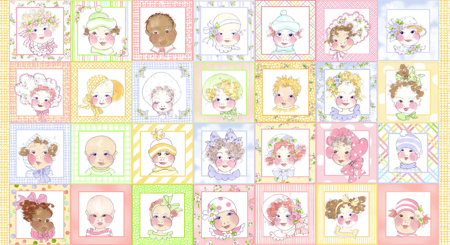 Baby Face Fabric Panel