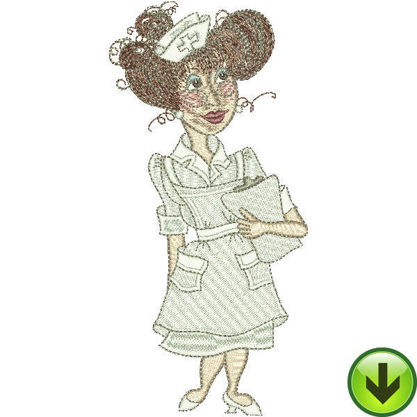 Nice Nurse Embroidery Design | DOWNLOAD