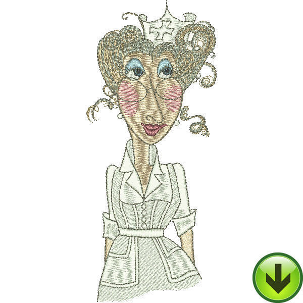 Nurse Nel Embroidery Design | DOWNLOAD