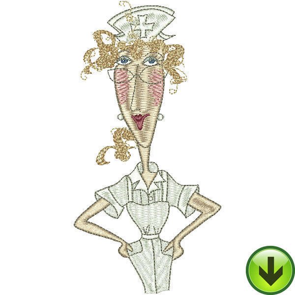 Nurse Pearl Embroidery Design | DOWNLOAD