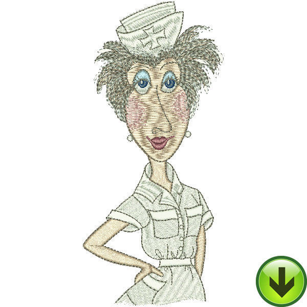 Nurse Ursula Embroidery Design | DOWNLOAD