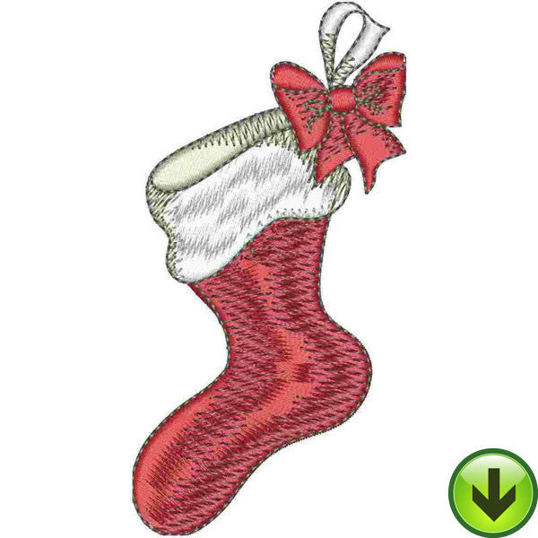 Red Sock Embroidery Design | DOWNLOAD