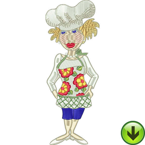 Barb E. Que Embroidery Design | DOWNLOAD