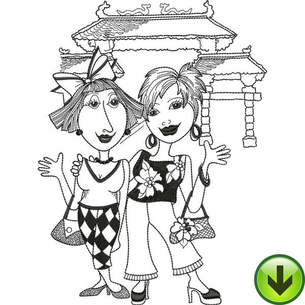 China Dinah & Fran Embroidery Design | DOWNLOAD