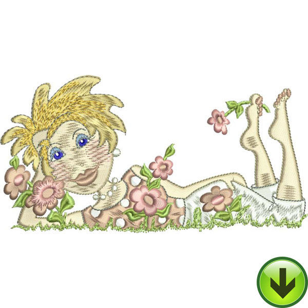 Lazy Daisy Embroidery Design | DOWNLOAD