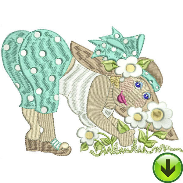 Stretchin' & Fetchin' Embroidery Design | DOWNLOAD