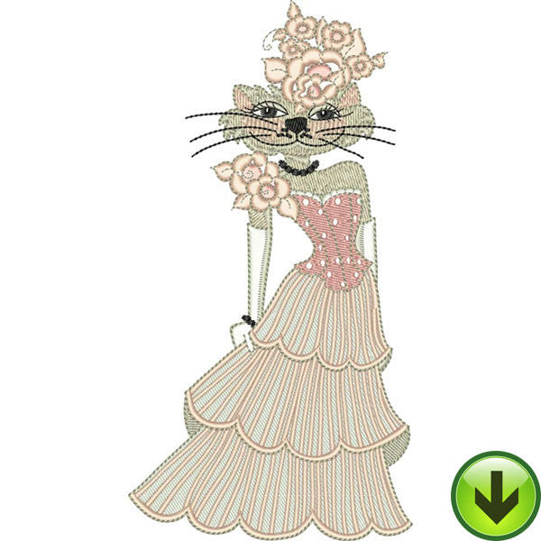 Lady Lily Embroidery Design | DOWNLOAD