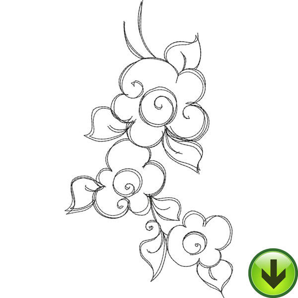 Bloomer 1 Embroidery Design | DOWNLOAD