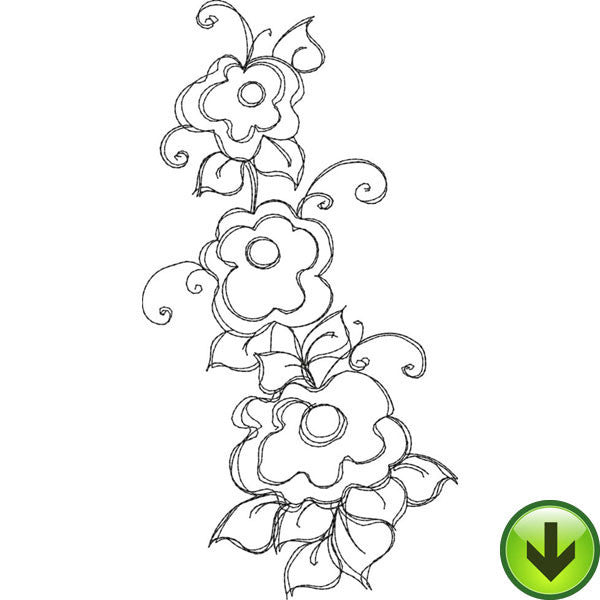 Bloomer 7 Embroidery Design | DOWNLOAD