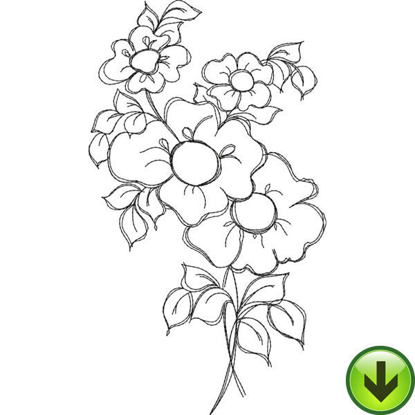 Bloomer 8 Embroidery Design | DOWNLOAD