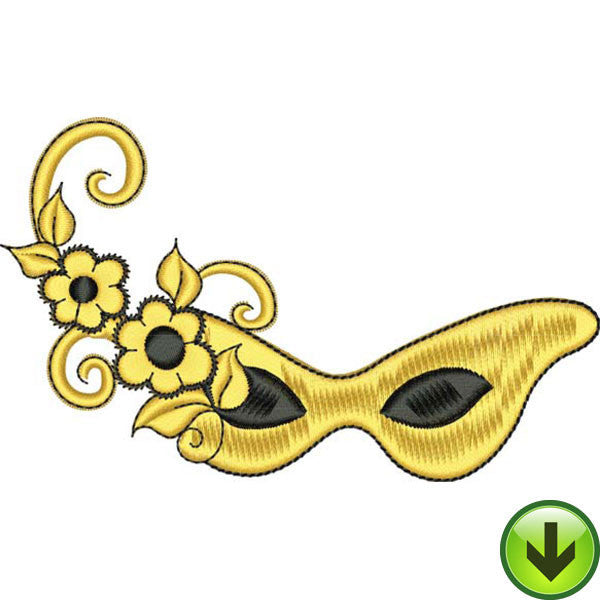 Mask 8 Embroidery Design | DOWNLOAD