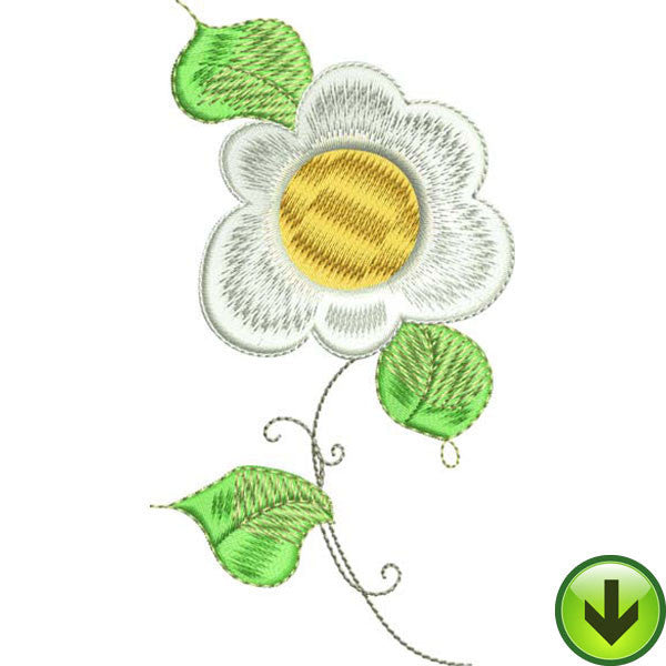 Sun Daisy Embroidery Design | DOWNLOAD