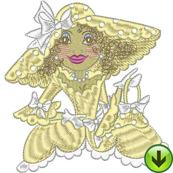 Belle Topaz Embroidery Design | DOWNLOAD