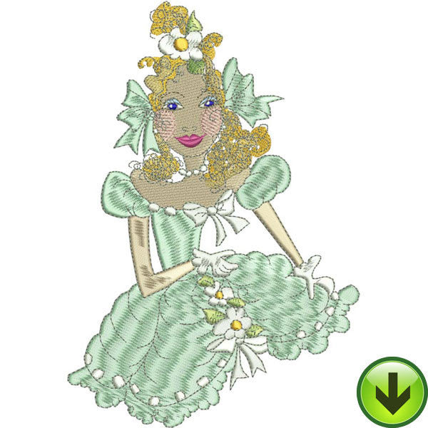 Belle Caroline Embroidery Design | DOWNLOAD